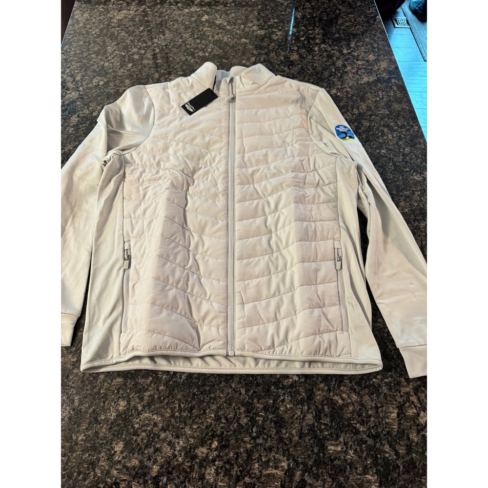 Straight‎ Down Patton 2.0 Quilted Hybrid Jacket Silver Pebble Beach Pro-Am Sz S